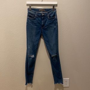 Joes jeans Skinny ankle distressed size‎ 26 Blue
